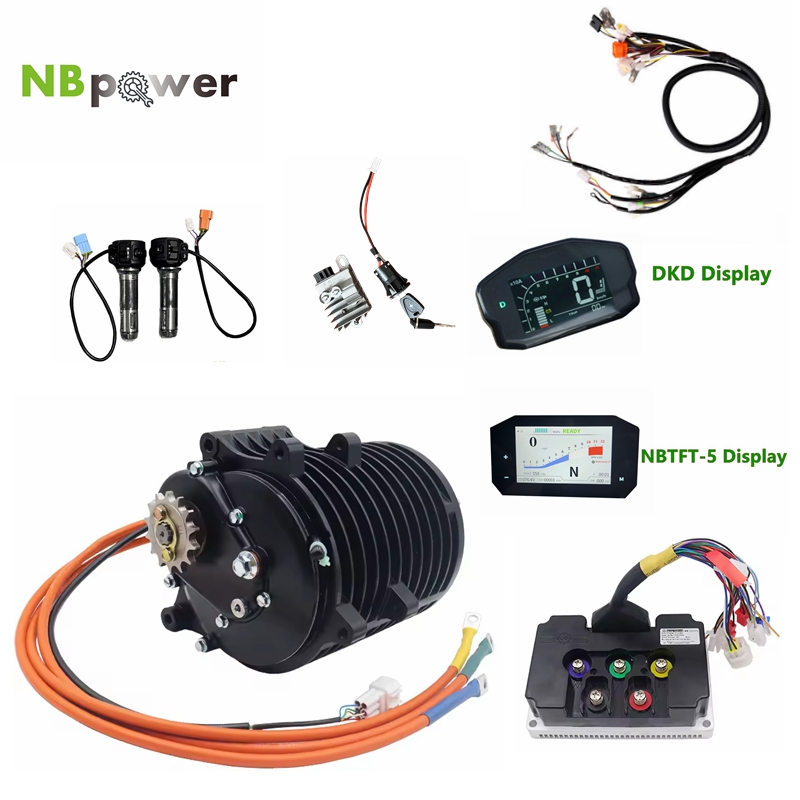 Mid Drive Motor Kit 72V 3000W - QS138 70H V3 3000W middenmotor 1:2.35