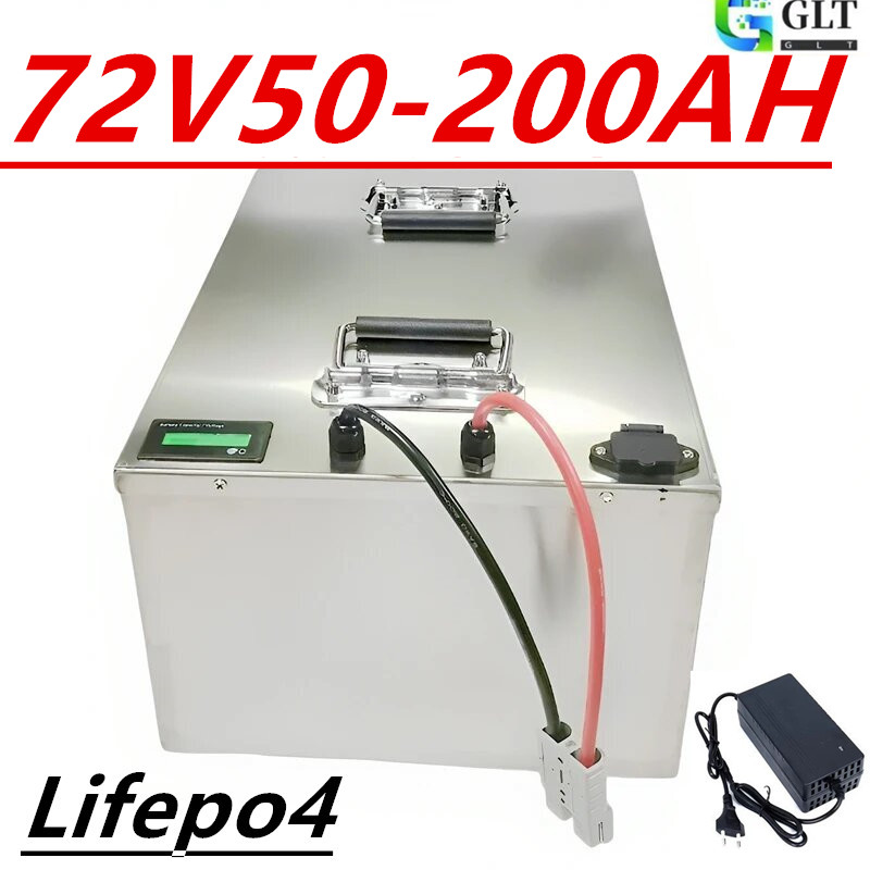 72V 60Ah Lifepo4 Battery Pack - 72V Lifepo4 Batterijpakket 50Ah100Ah/120Ah/150Ah/200Ah met Bluetooth