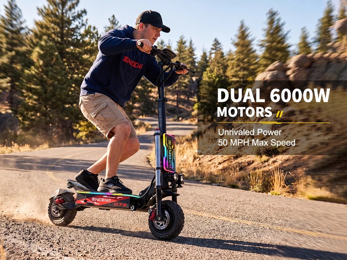 ONECNA NEW GT8PRO Elektrische  - 60V 5600W Dual Motor Electric Scooter recensie en prijs