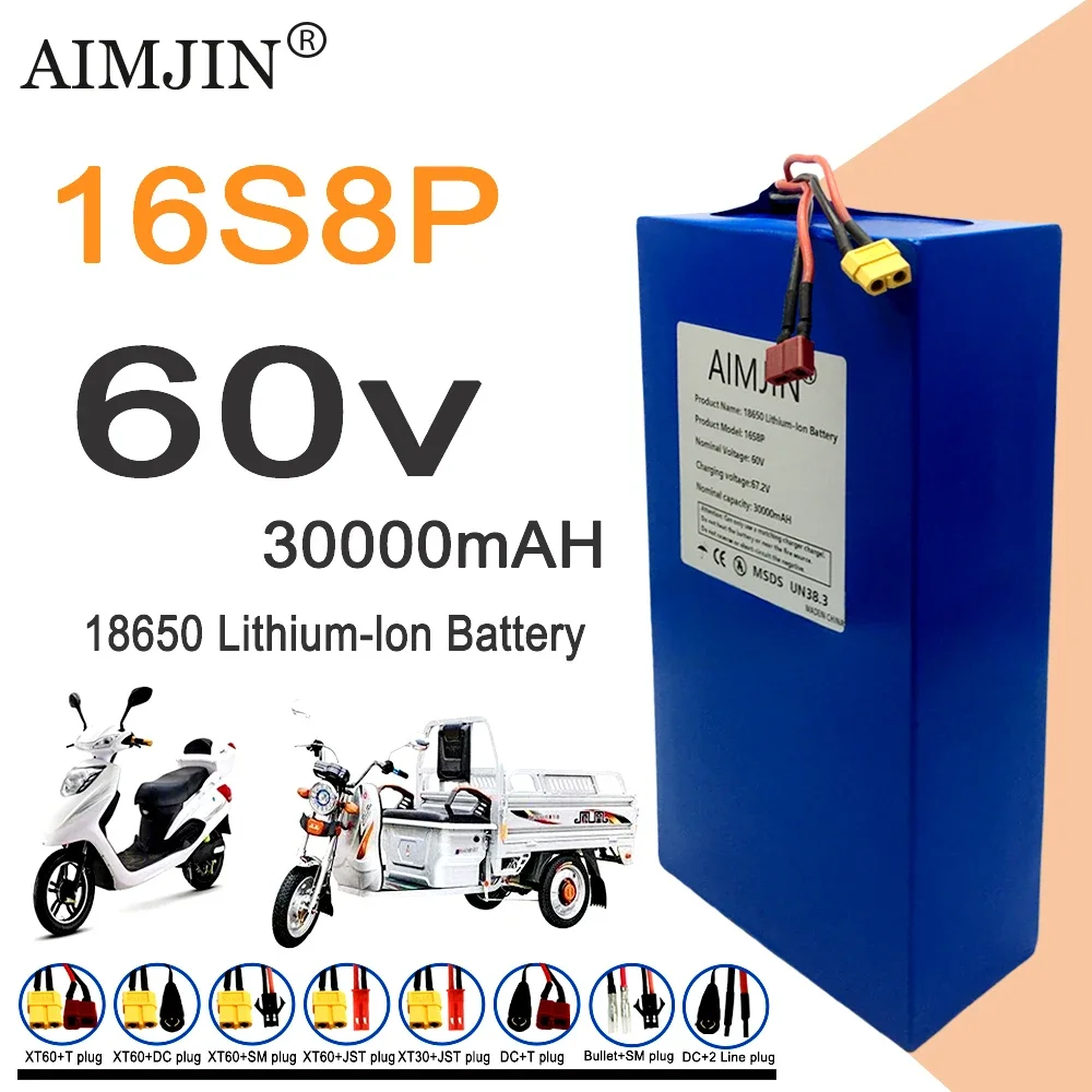 16S8p 1000-3000W Gloednieuwe L - 60V 30Ah Electric Scooter Battery recensie en prijs