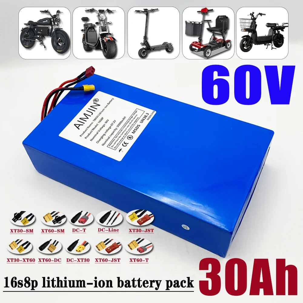 18650 Lithium-ion Batterijpakk - 60V 30Ah Electric Scooter Battery recensie en prijs