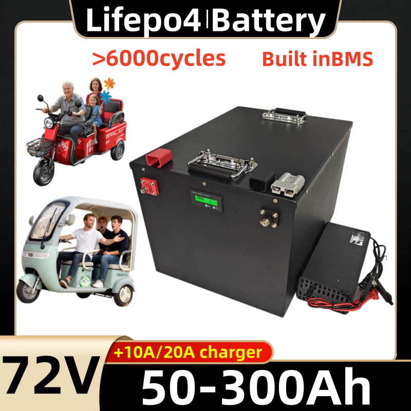 72V 50Ah 60Ah 100Ah 150Ah 200A - 72V 60Ah Lifepo4 Battery Pack recensie en prijs